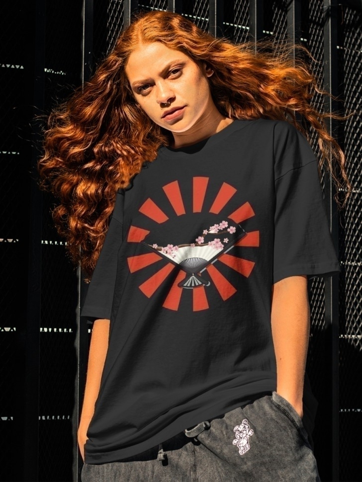 Футболка оверсайз с принтом Япония 1 Футболка оверсайз с принтом Япония 1