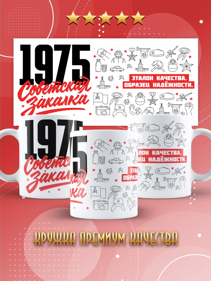 Кружка керамическая с принтом в подарок на день рождения 