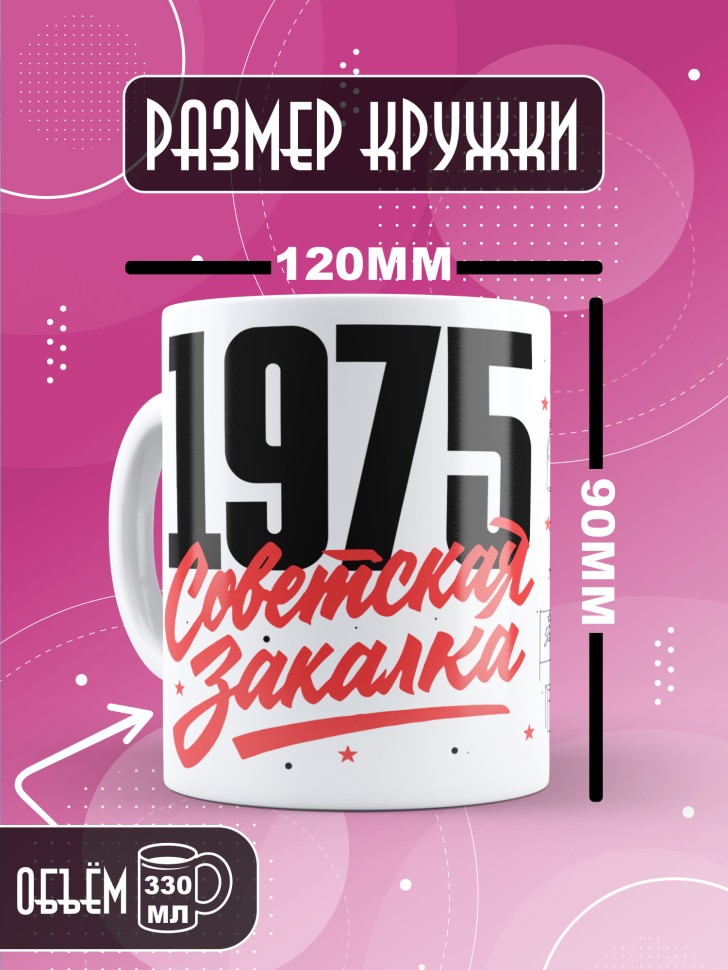 Кружка керамическая с принтом в подарок на день рождения 