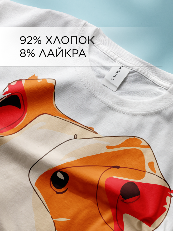 Футболка оверсайз с принтом Свинка морская