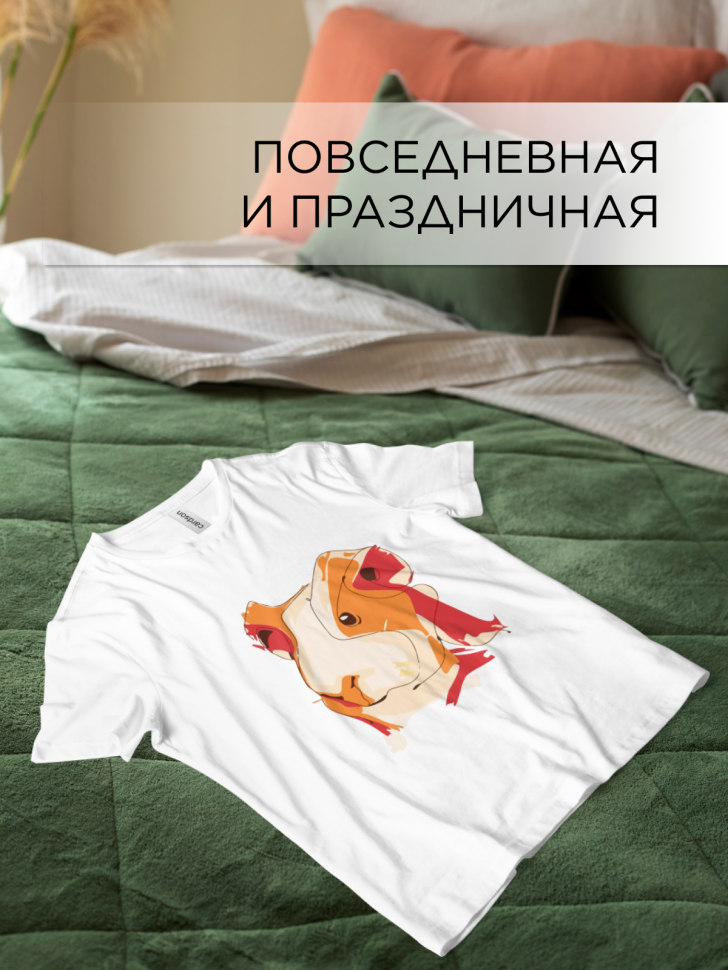 Футболка оверсайз с принтом Свинка морская