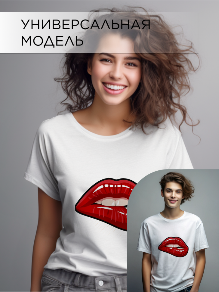 Футболка оверсайз с принтом Губки белая