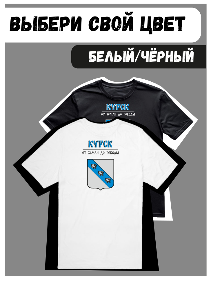 Футболка оверсайз с гербом Курск 2