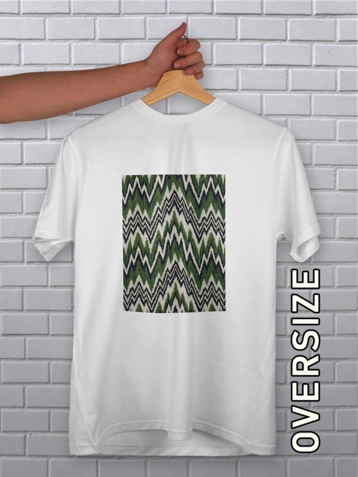 Футболка оверсайз женская белая гладь