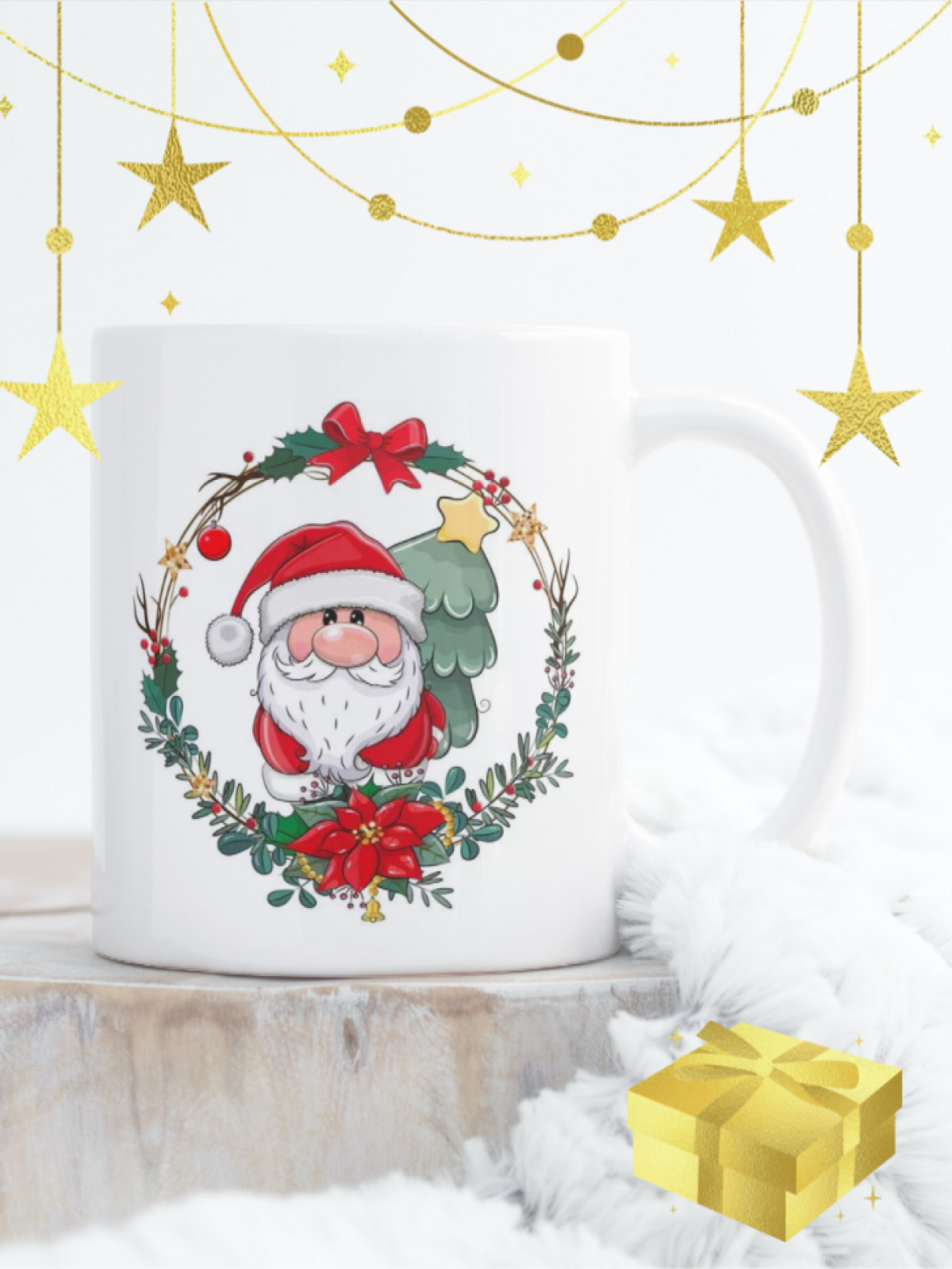 Кружка с новогодним принтом