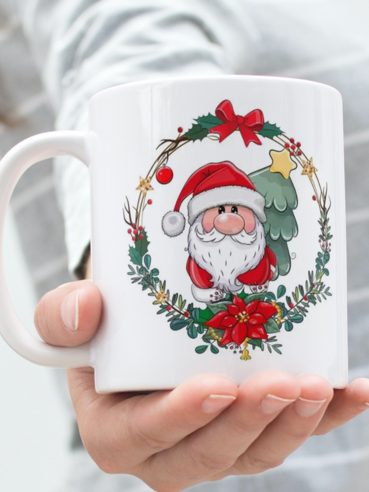 Кружка с новогодним принтом