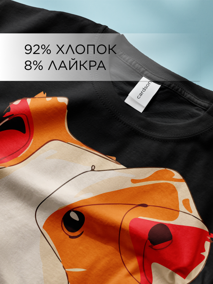 Футболка оверсайз с принтом Свинка морская