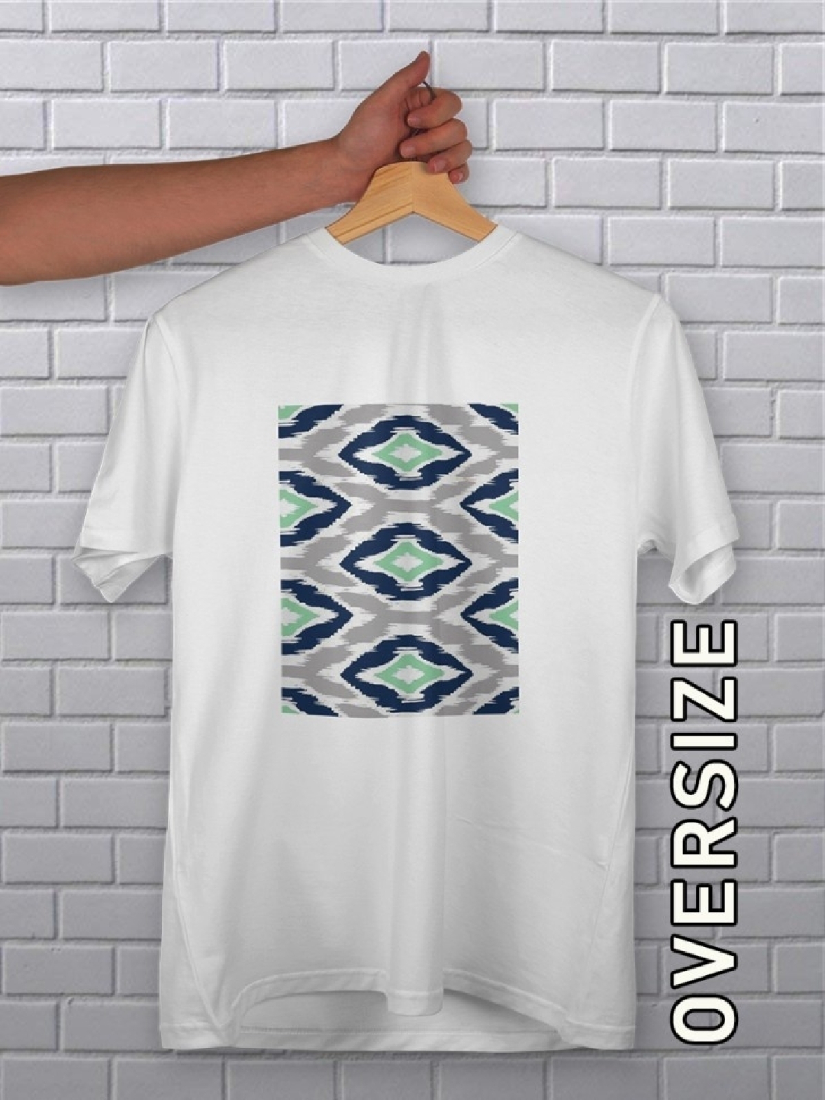 Футболка женская с принтом белая восточный мотив