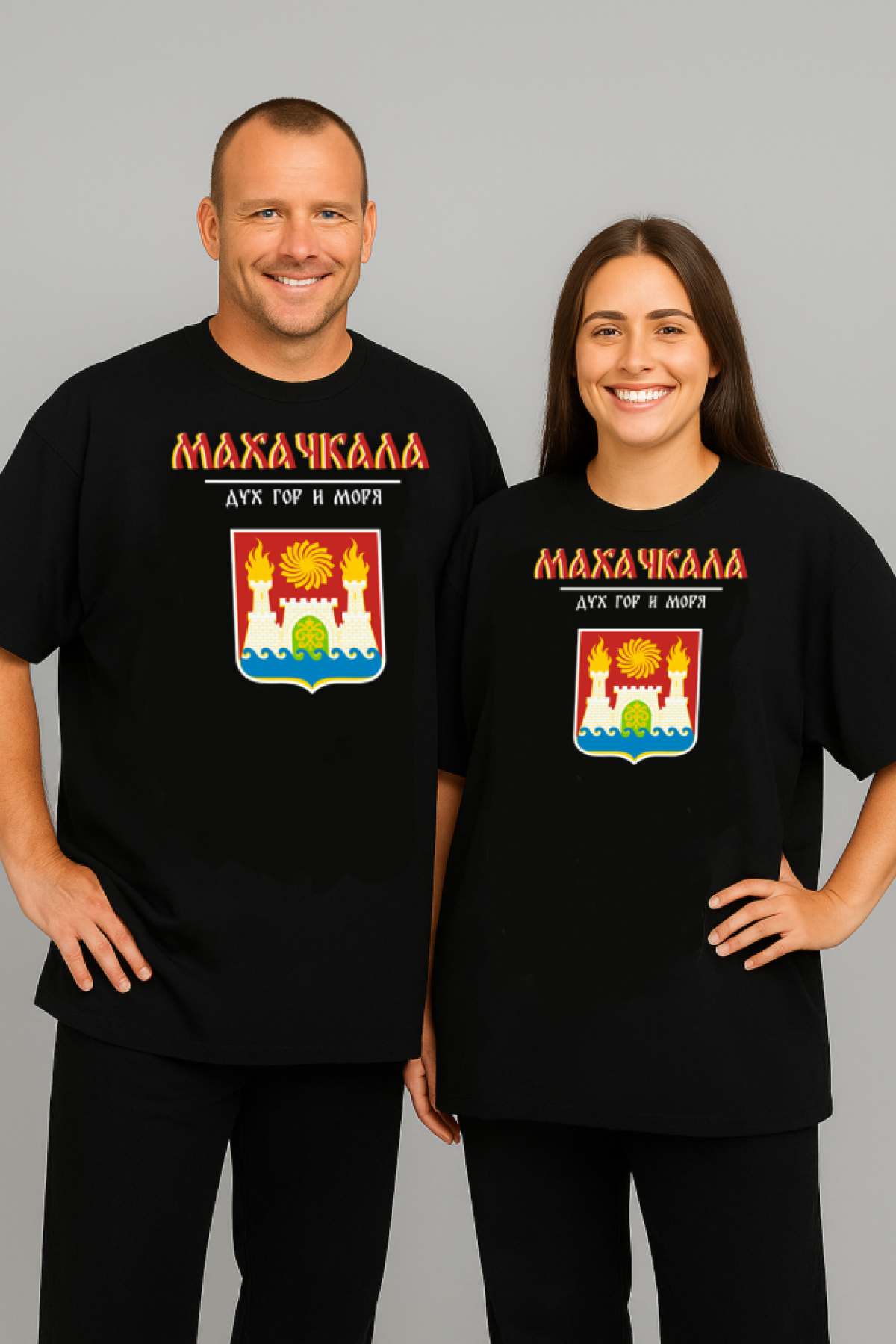 Футболка оверсайз с гербом Махачкала 2