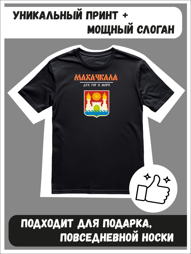 Футболка оверсайз с гербом Махачкала 2