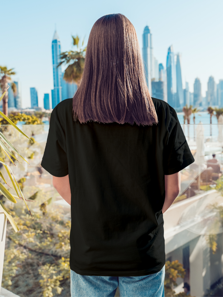 Футболка оверсайз женская с принтом пес в очках