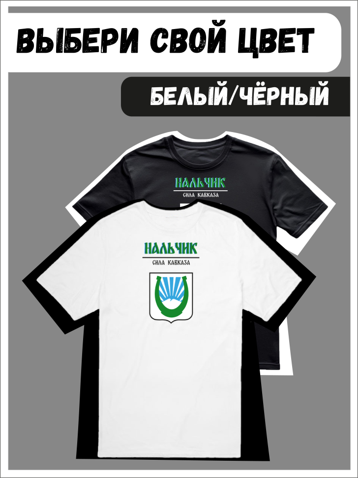 Футболка оверсайз с гербом Нальчик 1