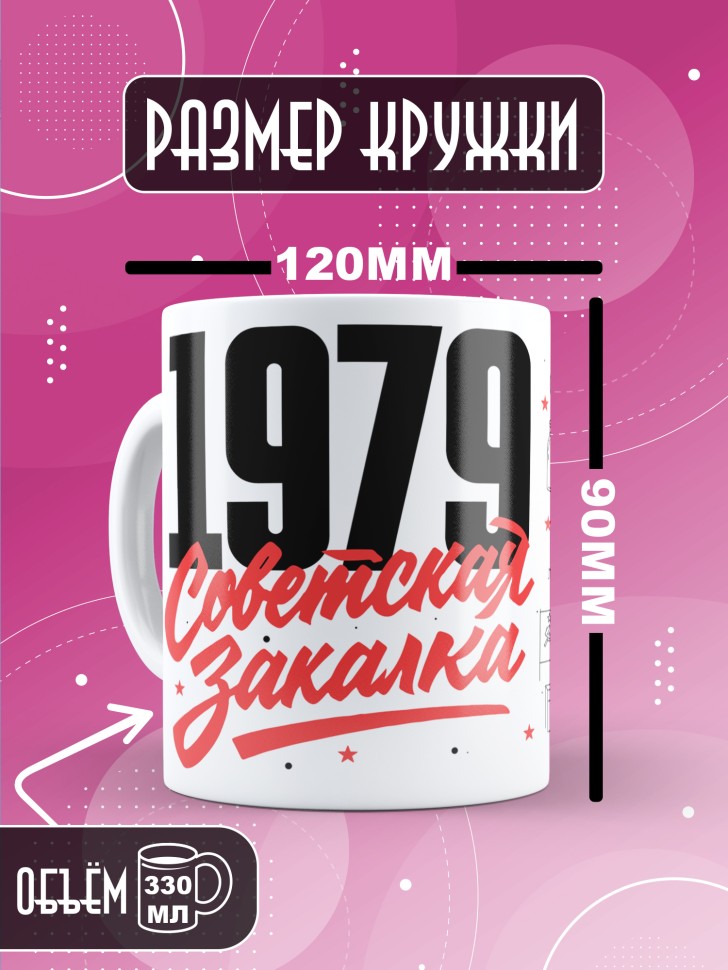Кружка керамическая с принтом в подарок на день рождения 