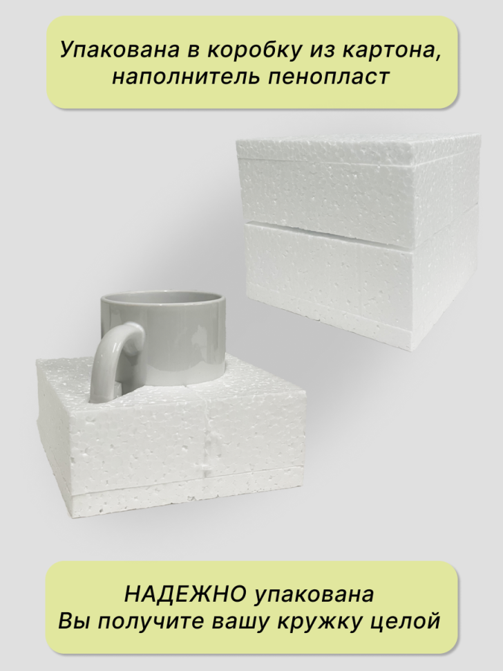 Кружка керамическая с принтом для чая для кофе 