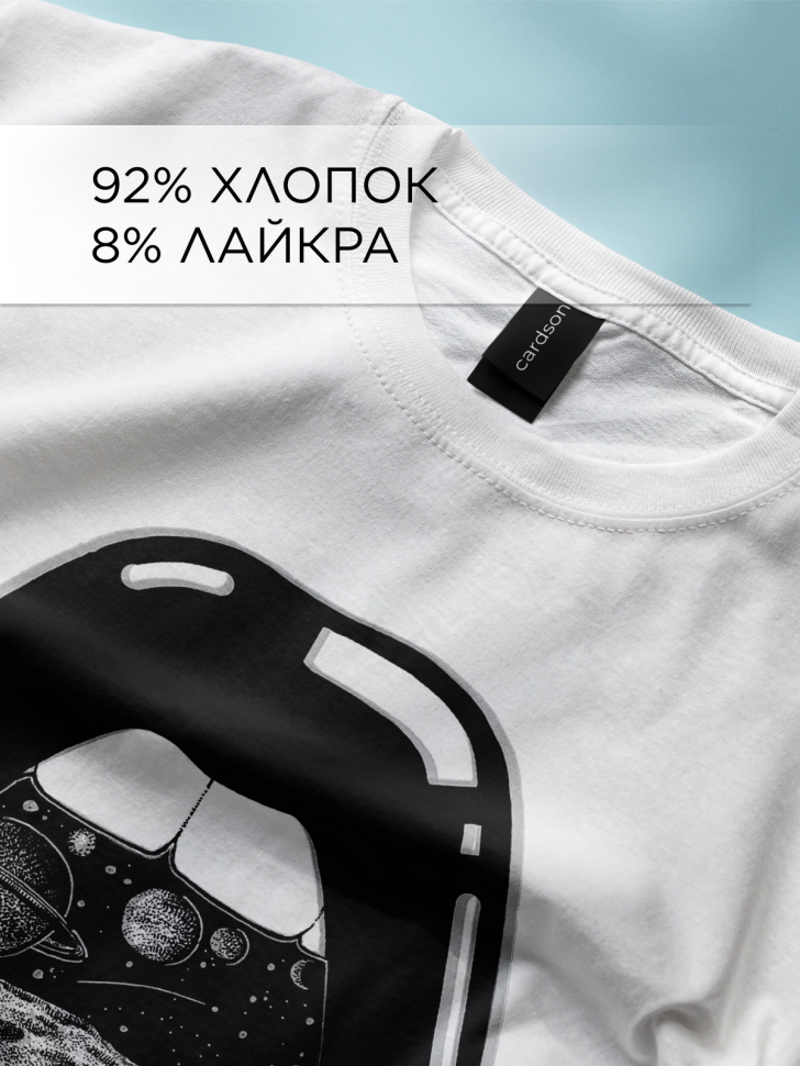 Футболка оверсайз универсальная с принтом Губы