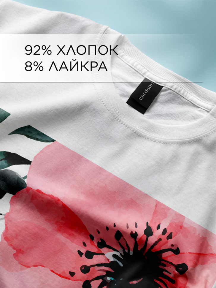 Футболка оверсайз универсальная с принтом Маки