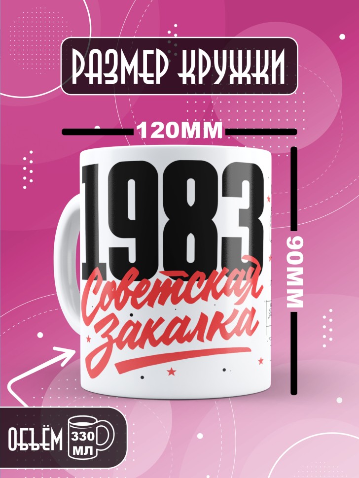 Кружка керамическая с принтом в подарок на день рождения