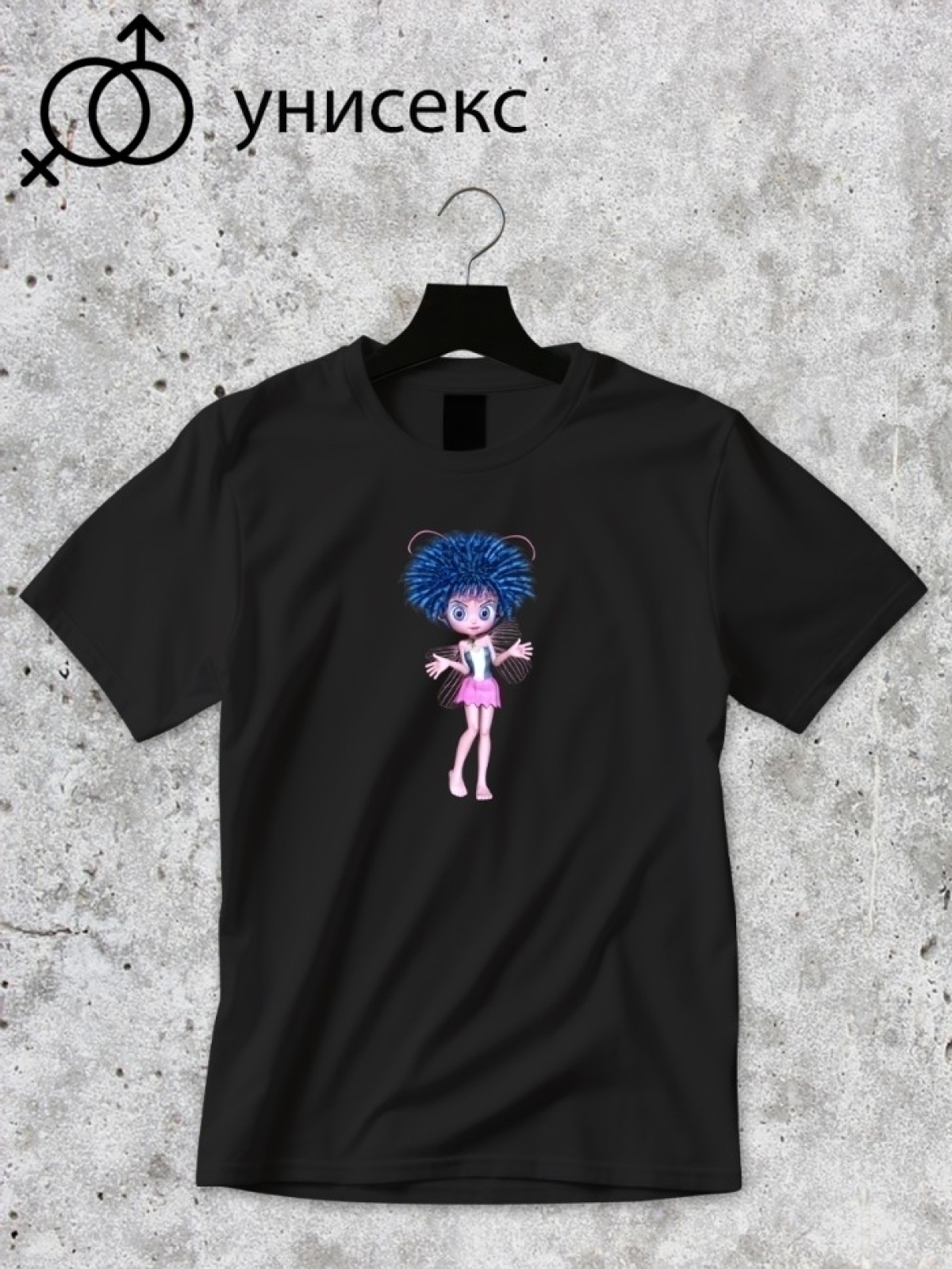 Футболка оверсайз принтом фея 1