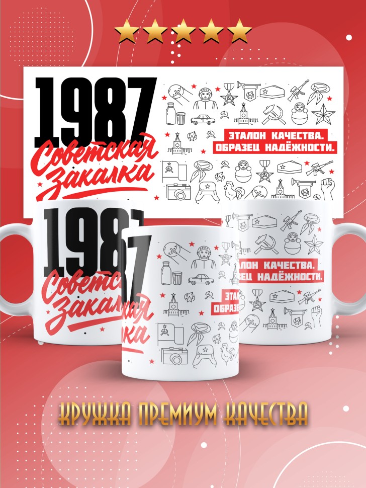 Кружка керамическая с принтом в подарок на день рождения