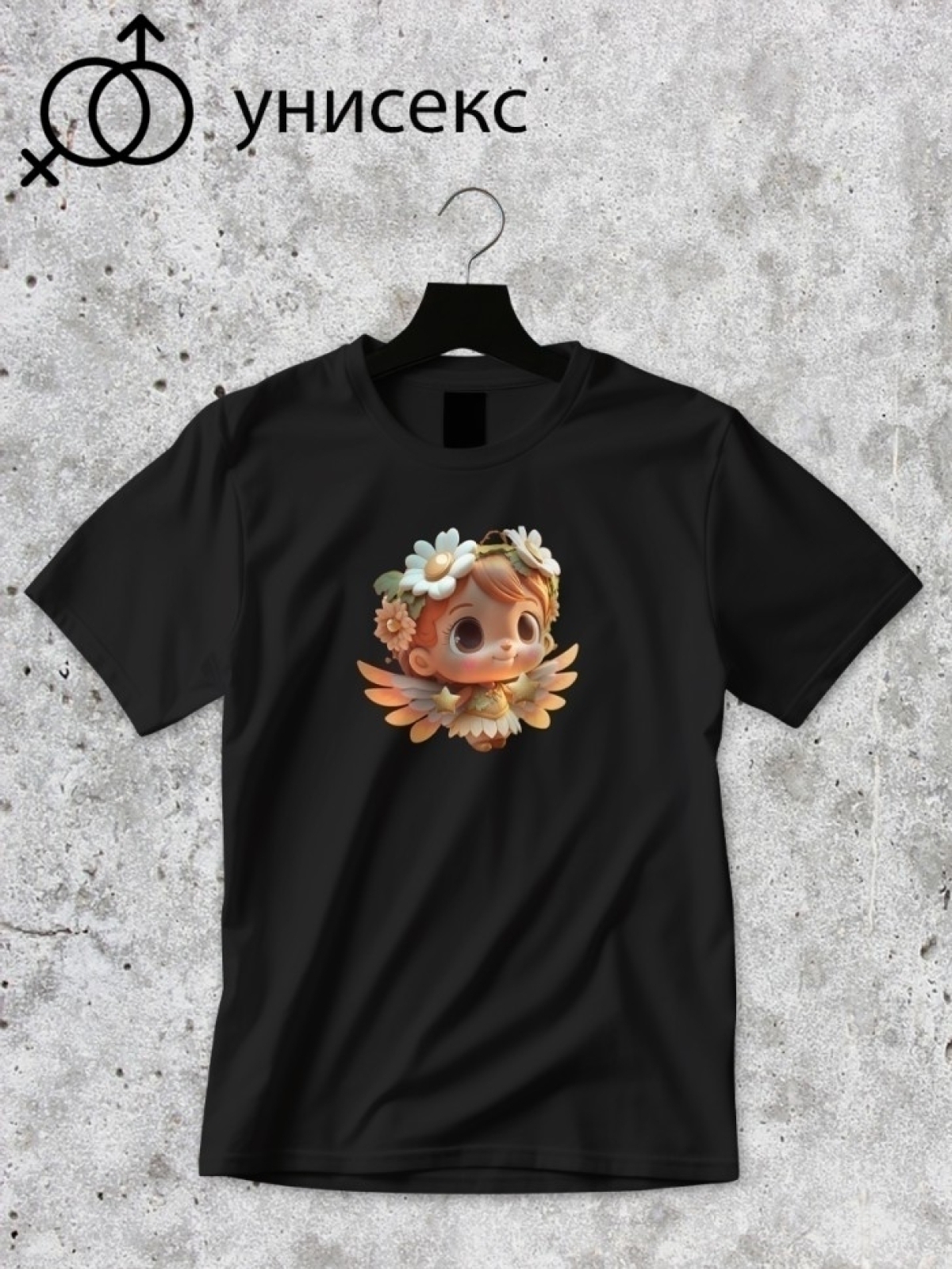 Футболка оверсайз принтом фея 3