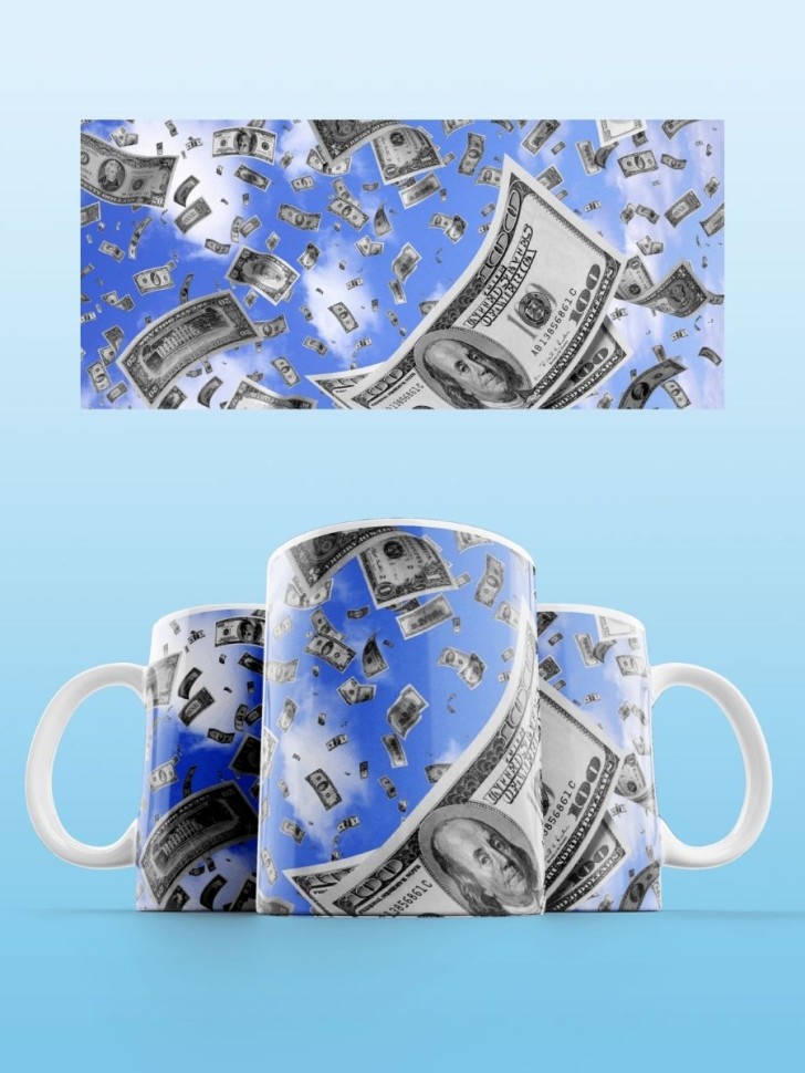 Кружка деньги доллар Чашка для чая кофе прикол сувенирная
