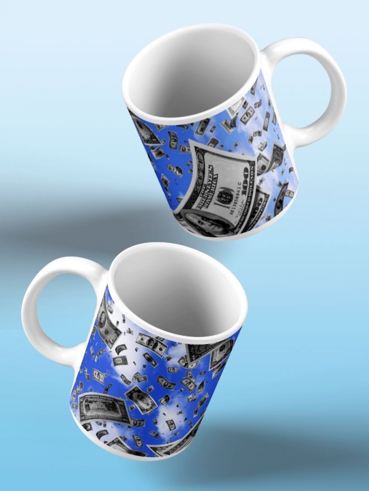 Кружка деньги доллар Чашка для чая кофе прикол сувенирная