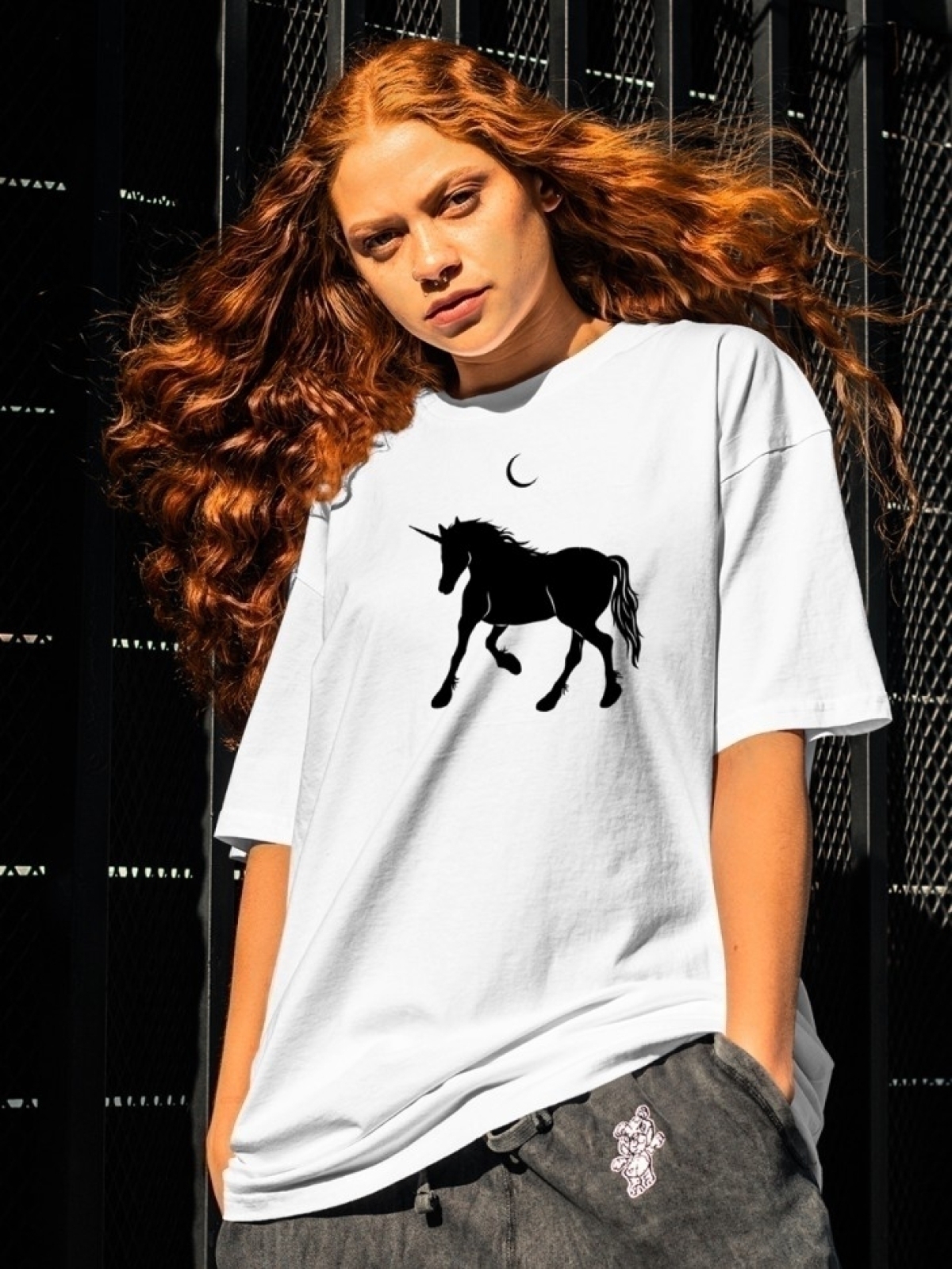 Футболка оверсайз с принтом лошадь 6 Футболка оверсайз с принтом лошадь 6