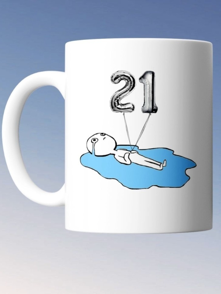 Кружка на день рождение 21 год в подарок коллеге подруге