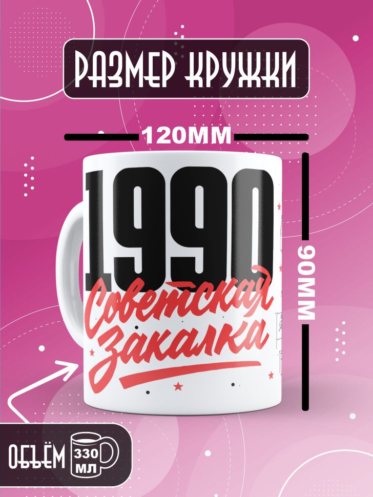 Кружка керамическая с принтом в подарок на день рождения Кружка керамическая с принтом в подарок на день рождения