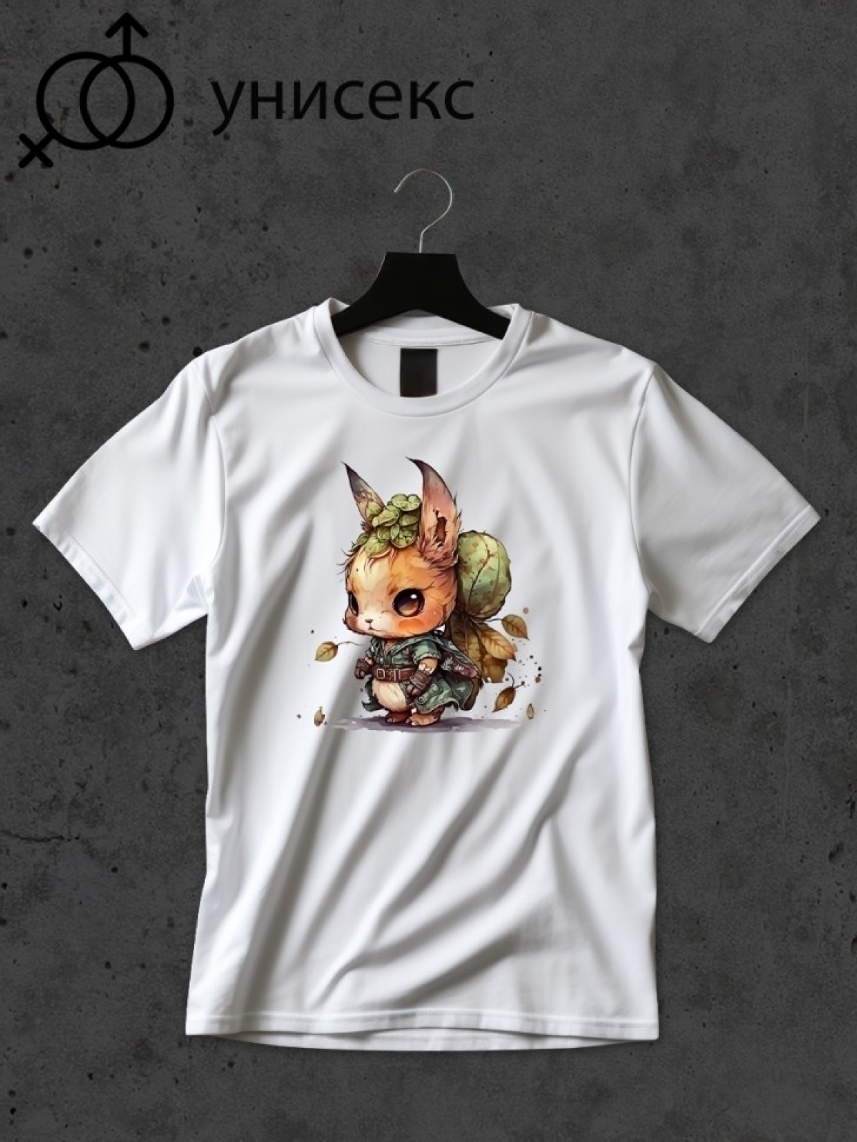 Футболка оверсайз с принтом зайка 1 Футболка оверсайз с принтом зайка 1