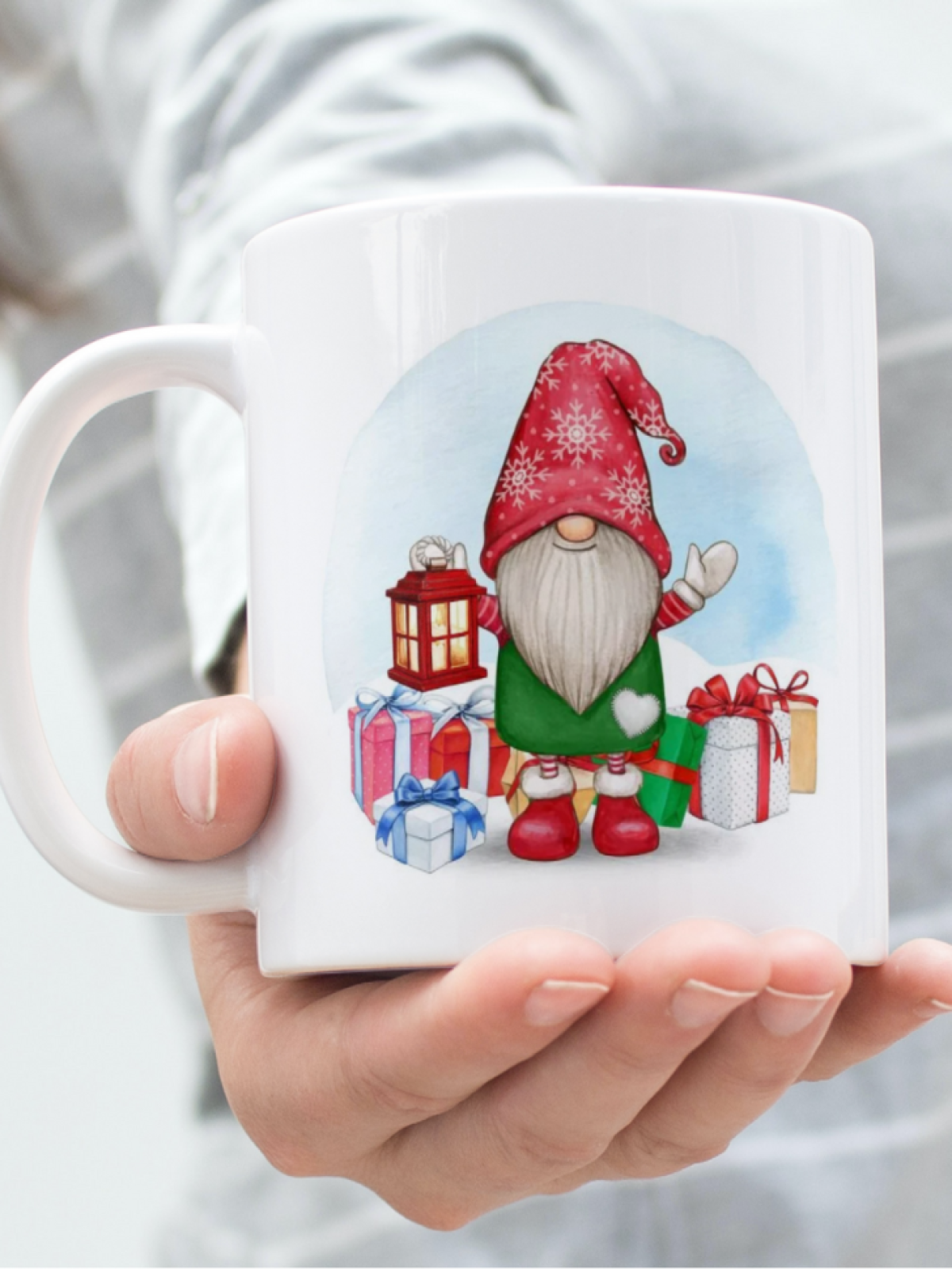 Кружка с новогодним принтом