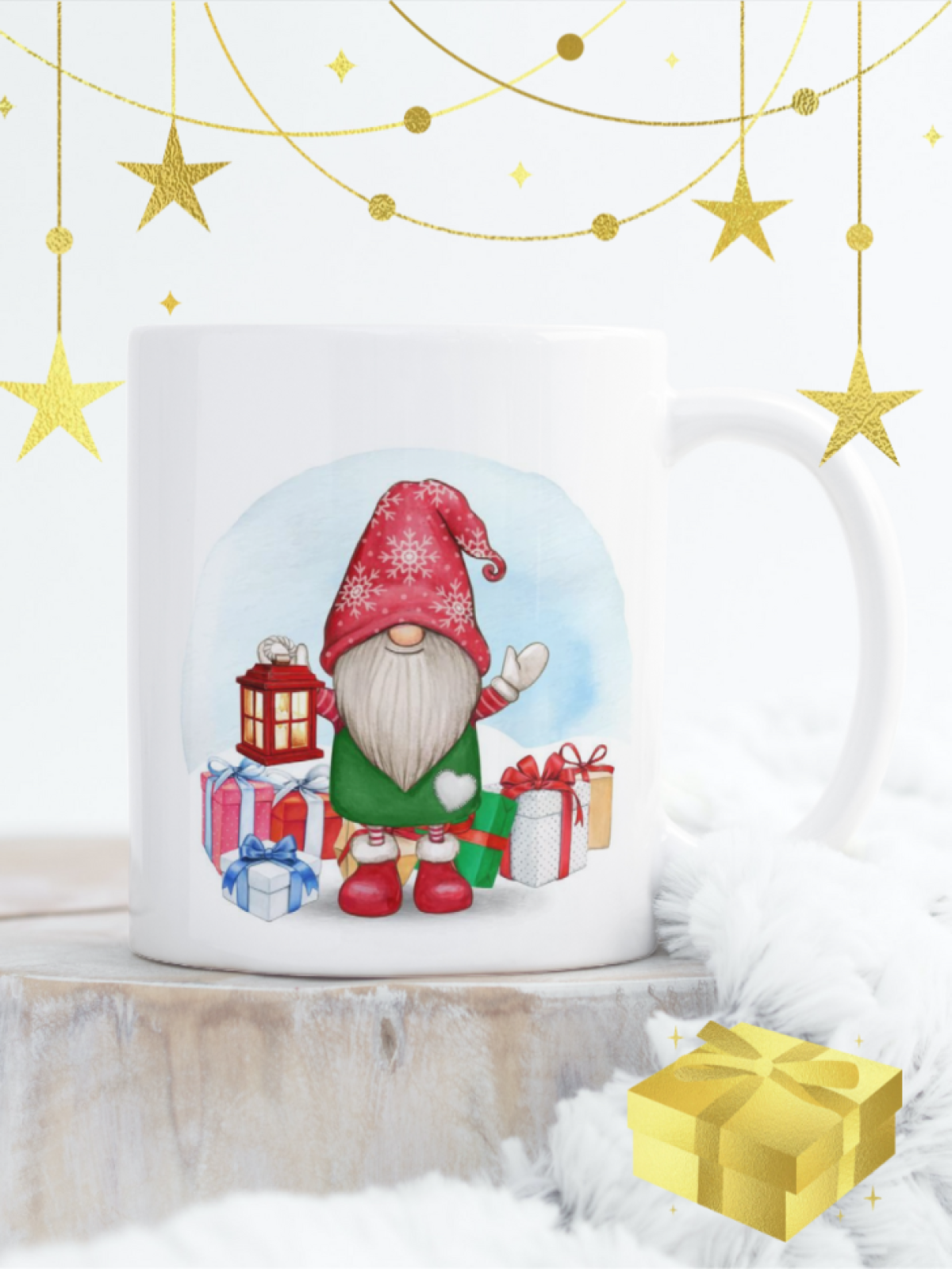 Кружка с новогодним принтом