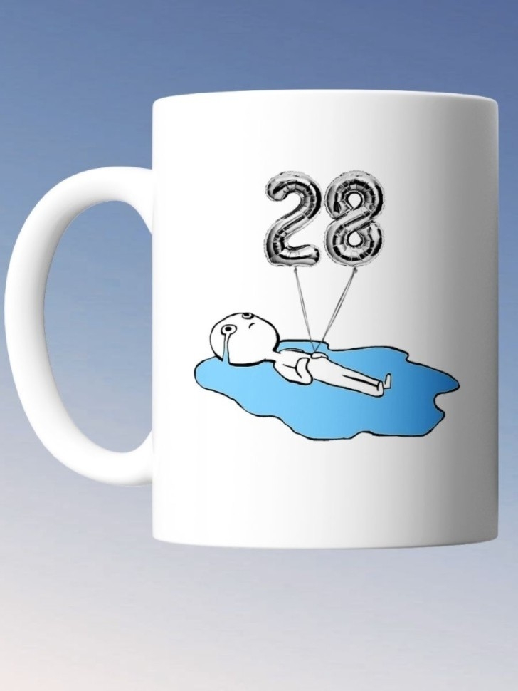 Кружка на день рождение 28 лет в подарок коллеге подруге