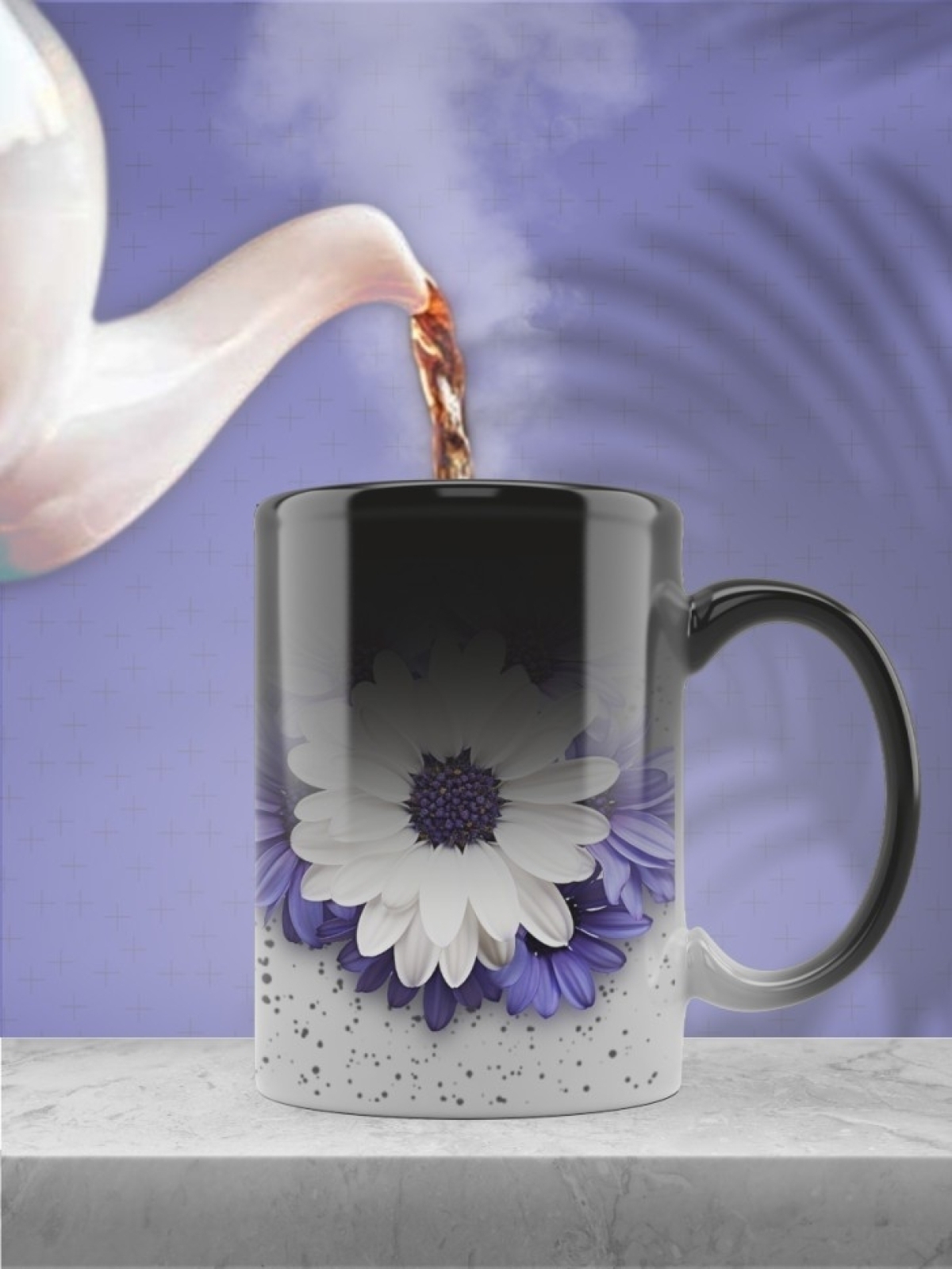 Кружка хамелеон керамическая большая в подарок