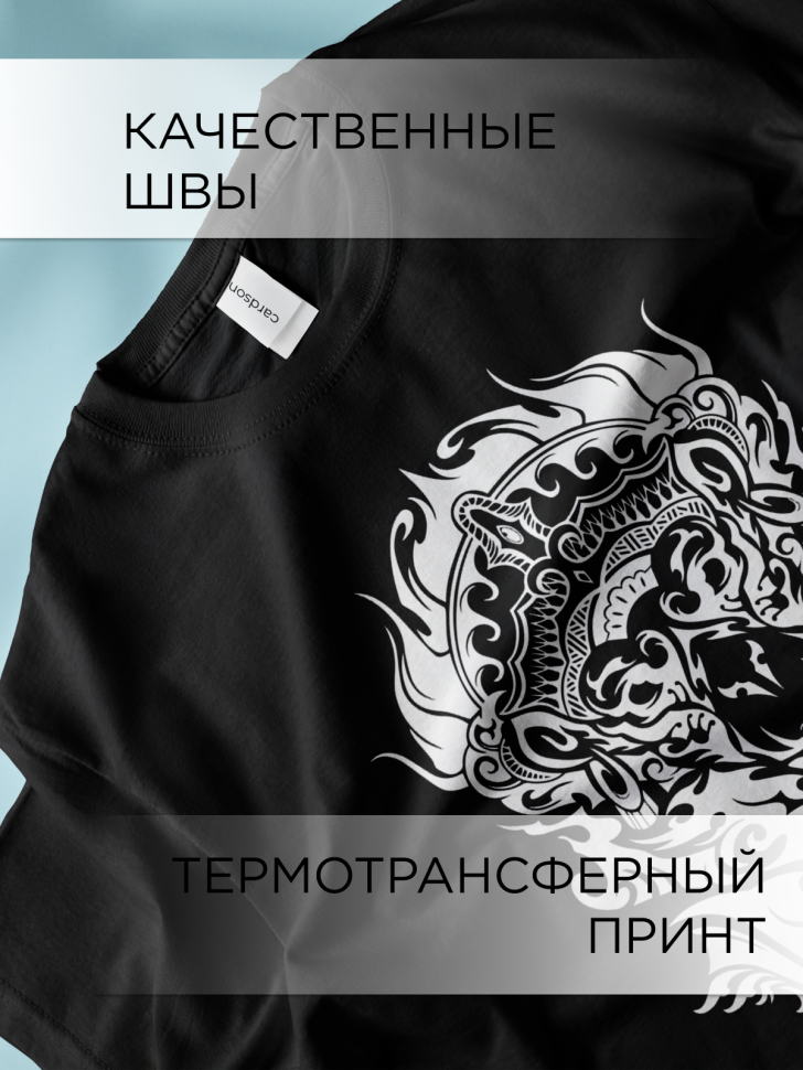 Футболка оверсайз универсальная с принтом 1