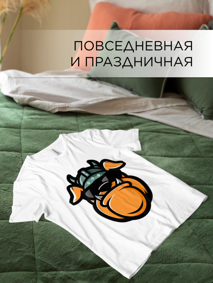 Футболка оверсайз с принтом Пес