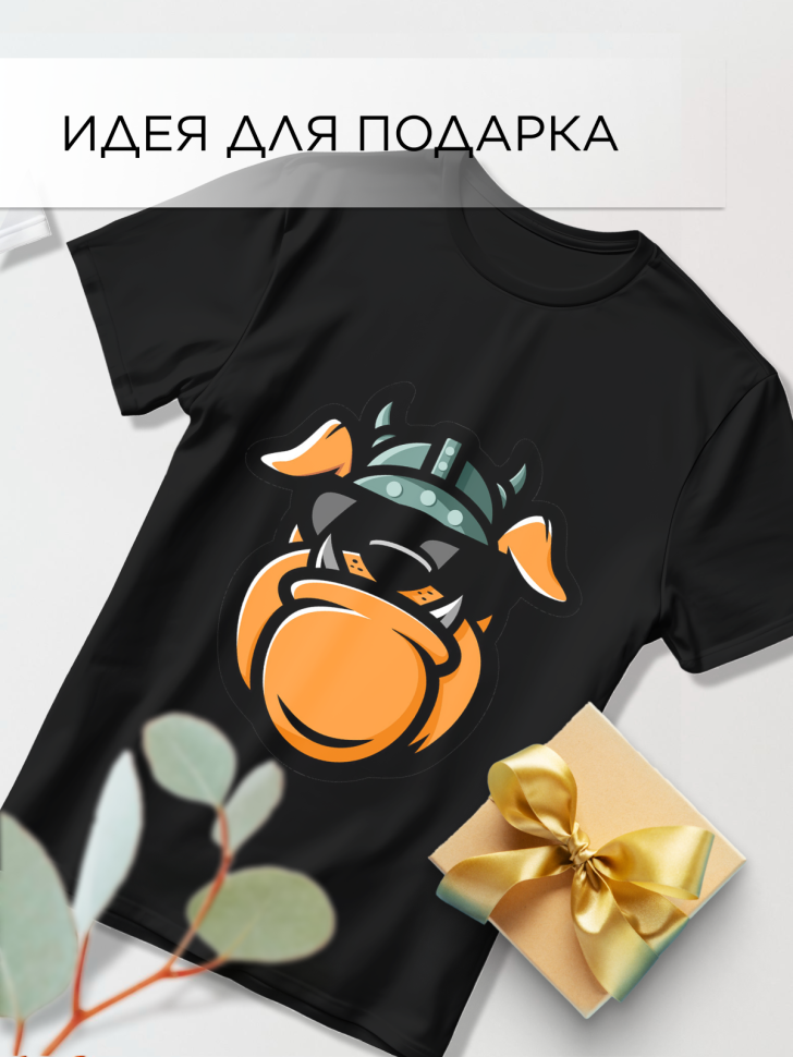 Футболка оверсайз с принтом Пес