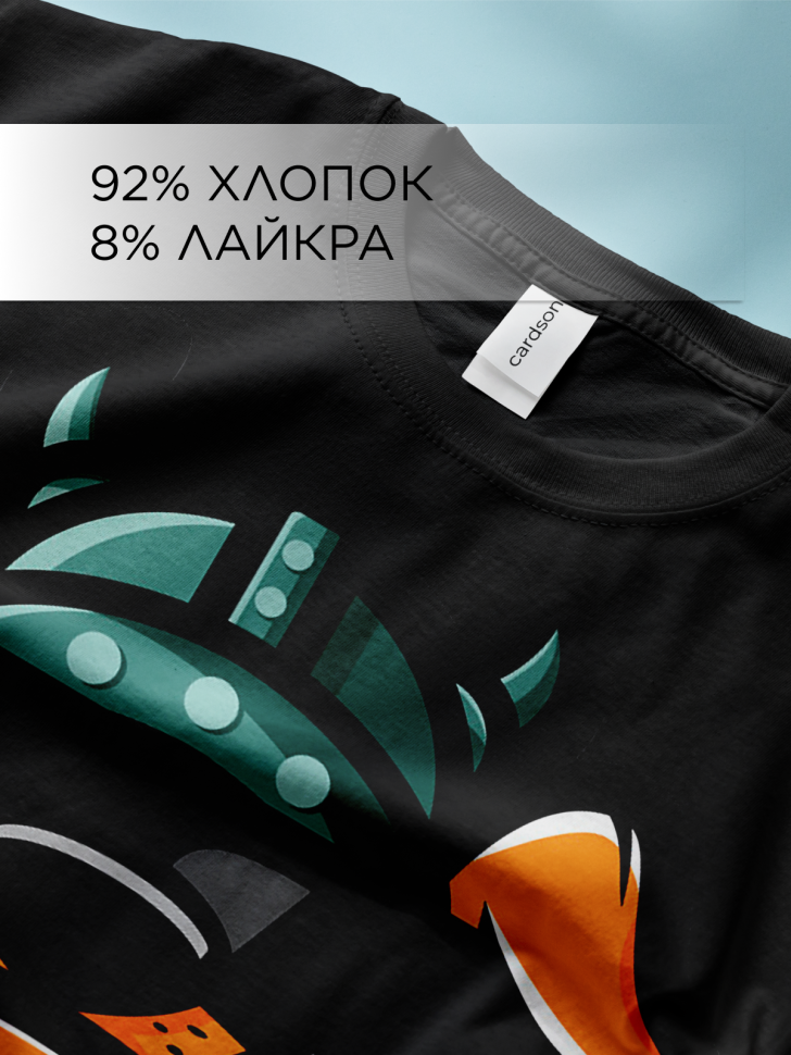 Футболка оверсайз с принтом Пес