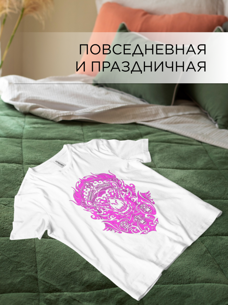 Футболка оверсайз универсальная с принтом 2