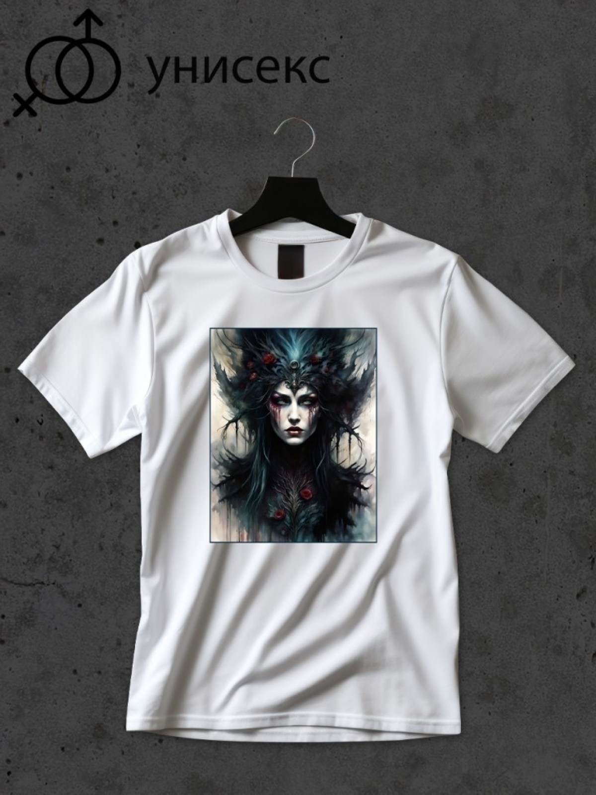 Футболка оверсайз принтом ведьма 2