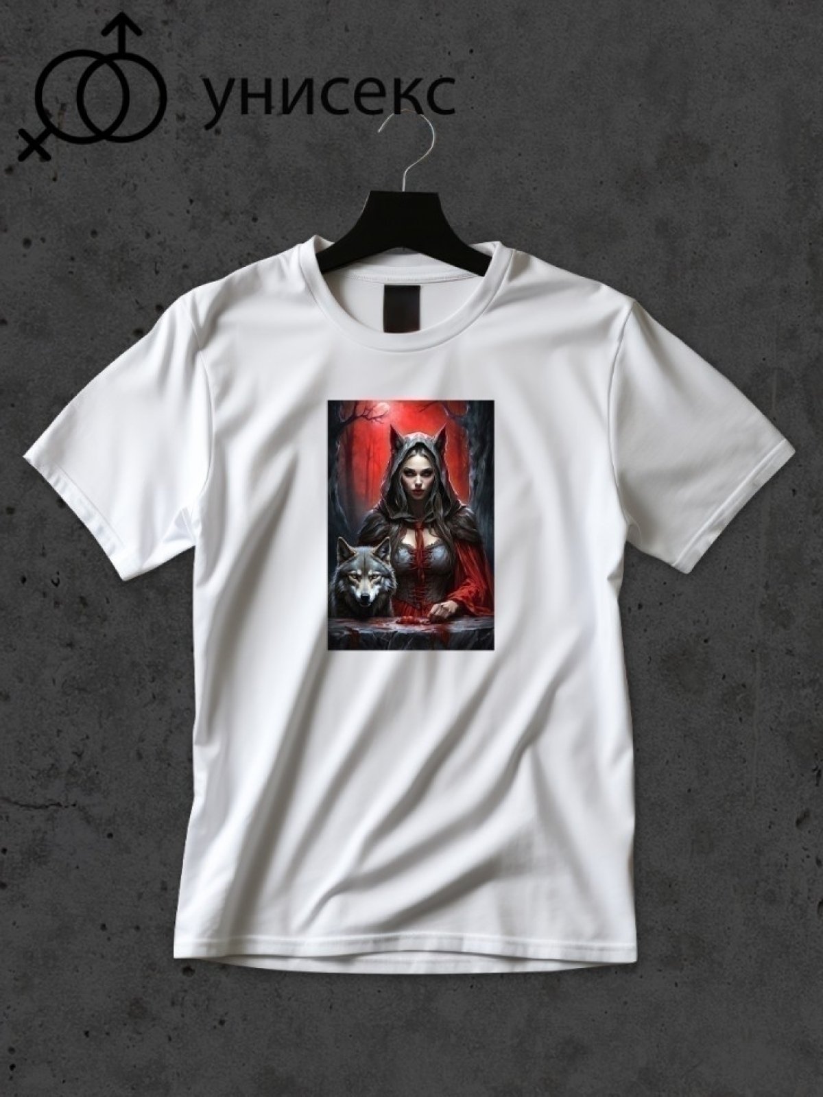 Футболка оверсайз принтом ведьма 3