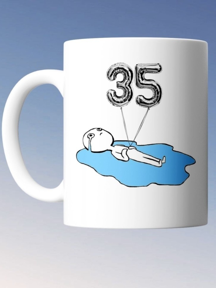 Кружка на день рождение 35 лет в подарок коллеге подруге