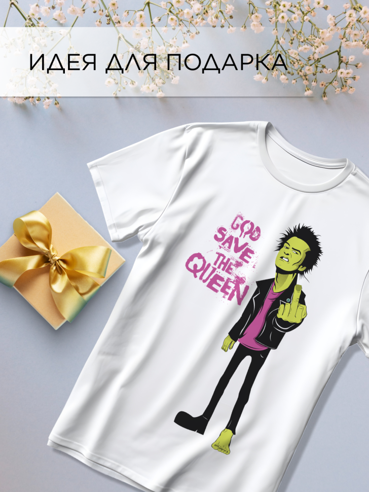 Футболка оверсайз универсальная с принтом 3еленый Футболка оверсайз универсальная с принтом 3еленый