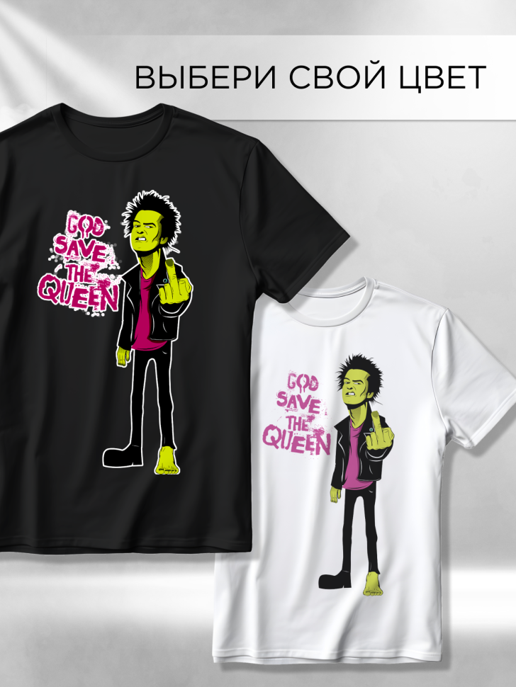 Футболка оверсайз универсальная с принтом Зеленый Футболка оверсайз универсальная с принтом Зеленый