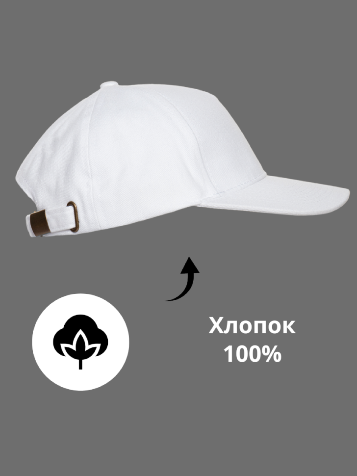 Бейсболка мужская женская кепка белая базовая без принта