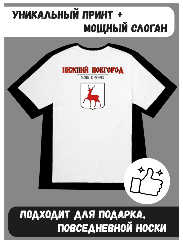 Футболка оверсайз с гербом Нижний Новгород 1
