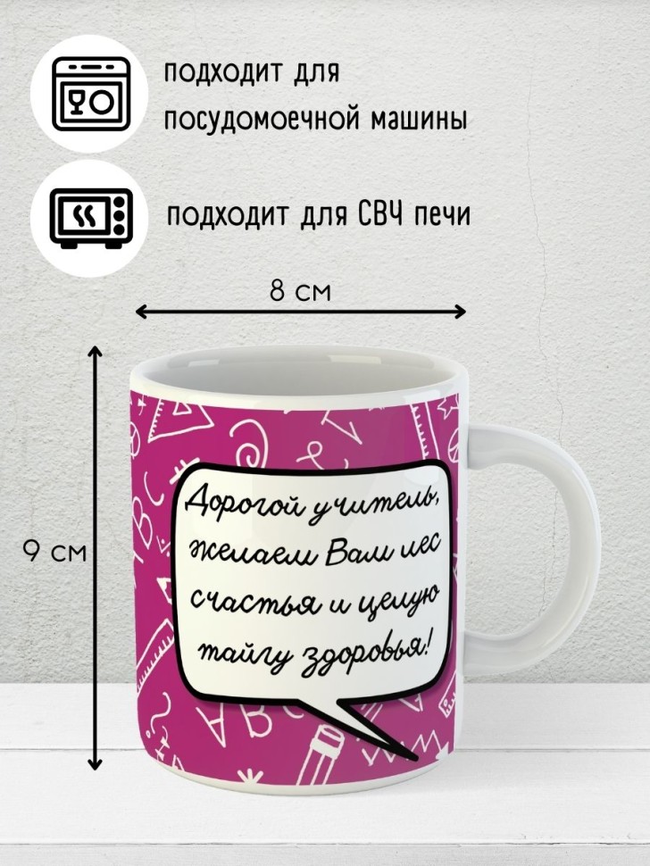 Кружка подарок учителю на выпускной последний звонок прикол