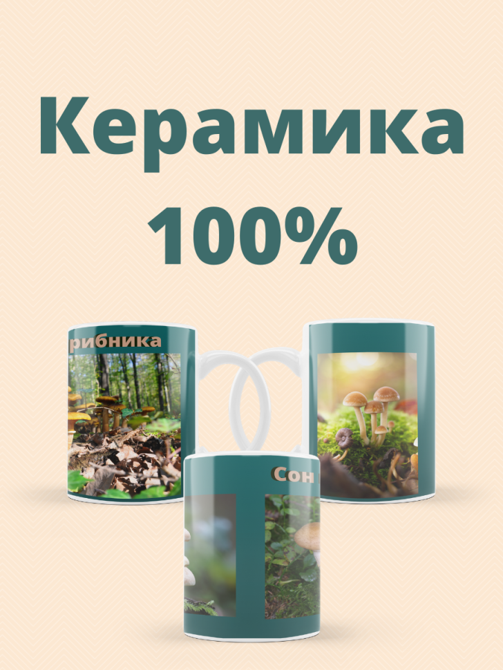 Кружка керамическая 330 мл подарок грибнику Кружка керамическая 330 мл подарок грибнику