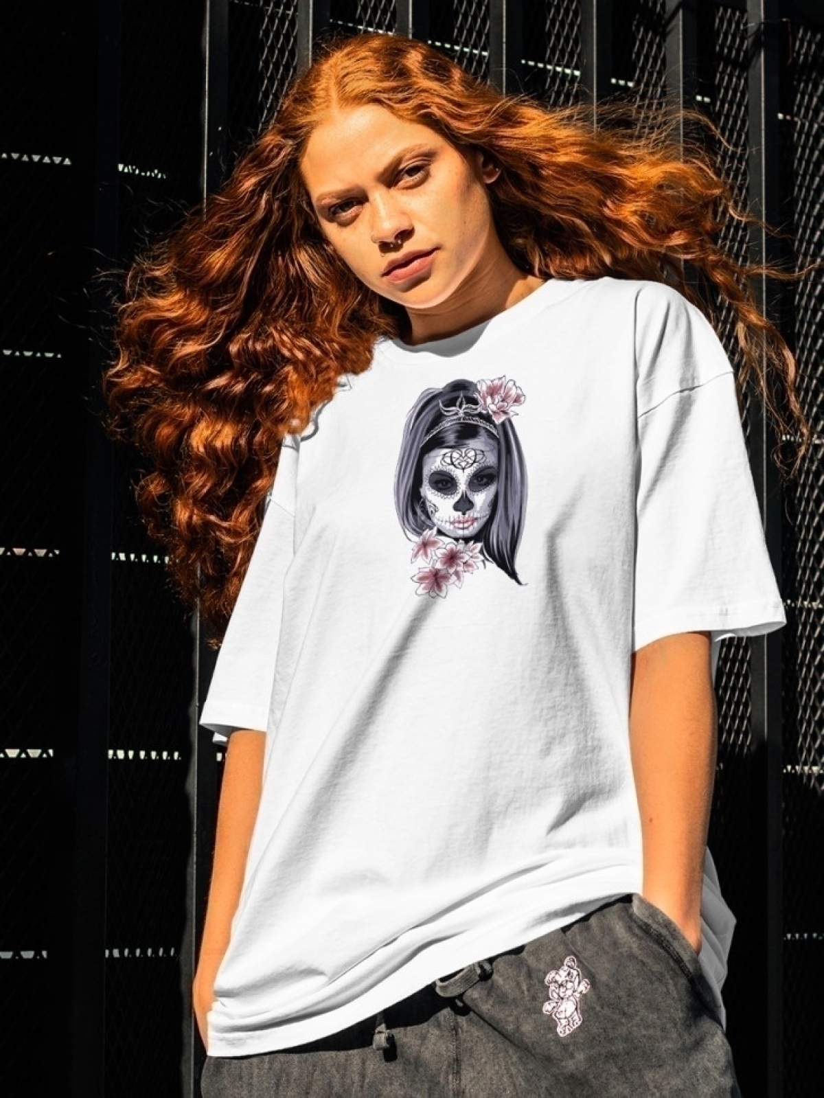 Футболка оверсайз принтом ведьма 5