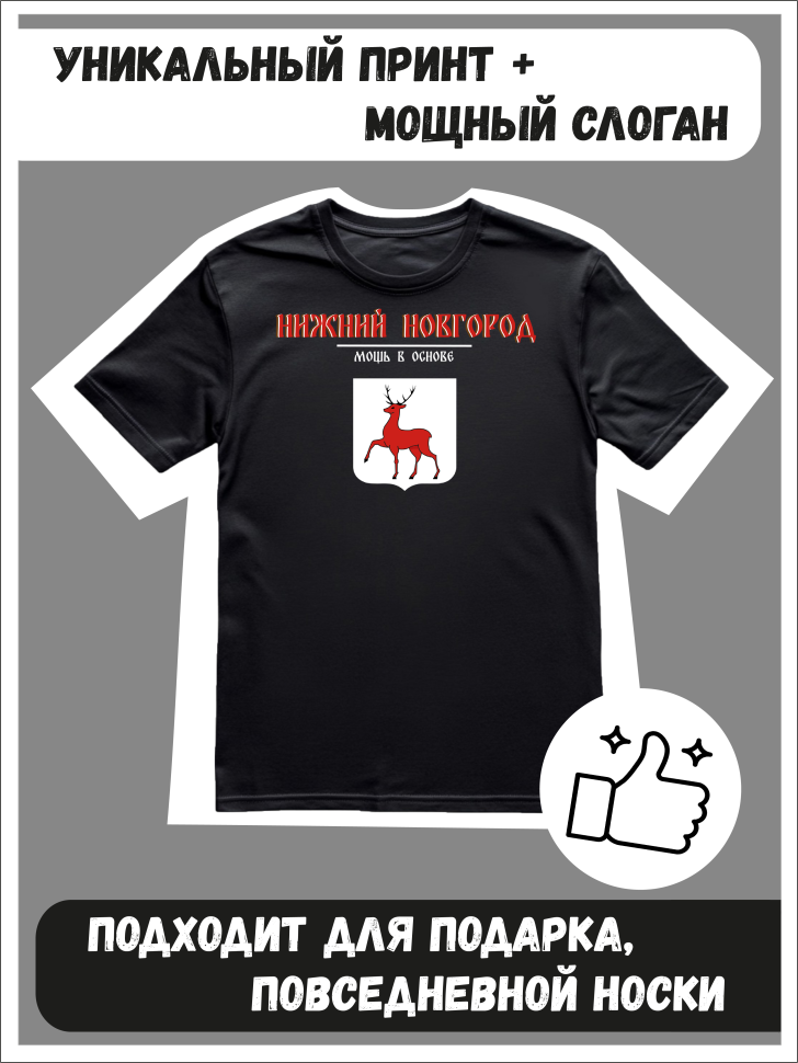Футболка оверсайз с гербом Нижний Новгород 2